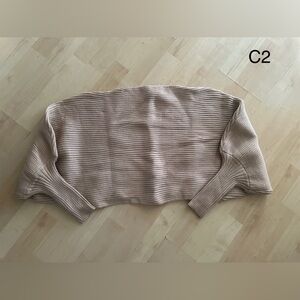 SHEIN Ribbed Sweater - Cream